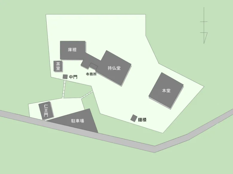 福井県高浜町 中山寺 境内図