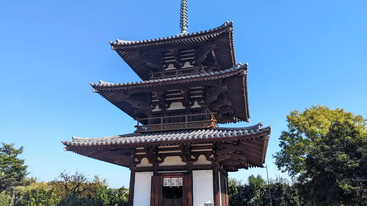 法起寺（奈良県生駒郡斑鳩町）】国内最古の三重塔│寺社城郭探訪記
