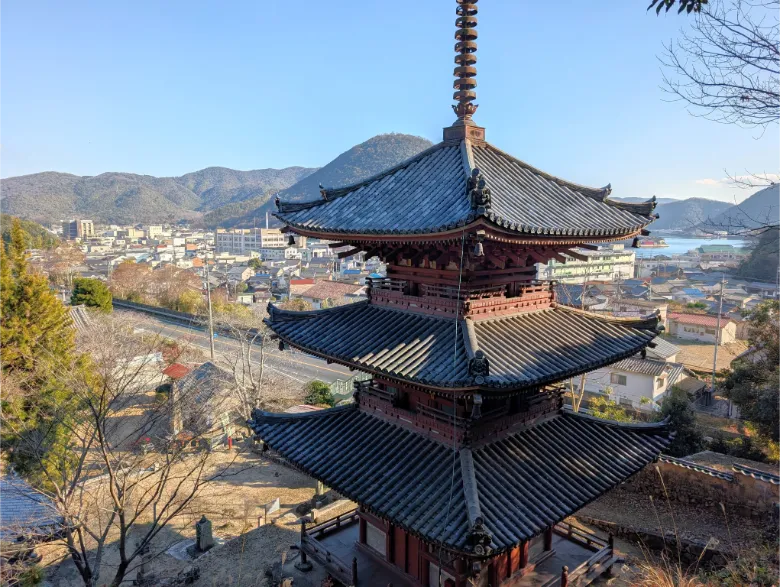 岡山県備前市 真光寺 三重塔